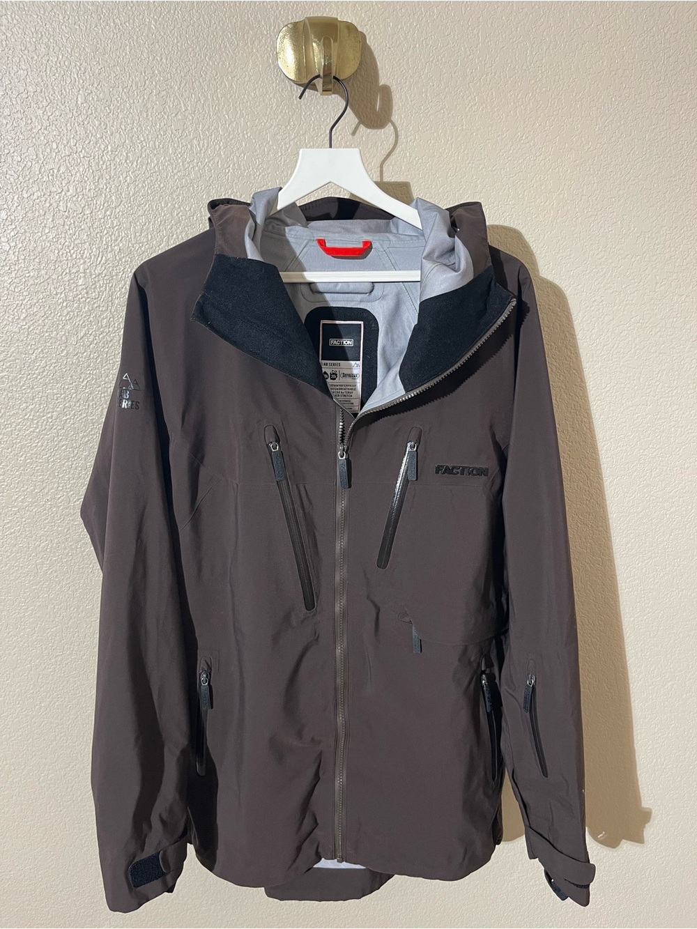 Faction Men’s Brown Hooded Ski Jacket
